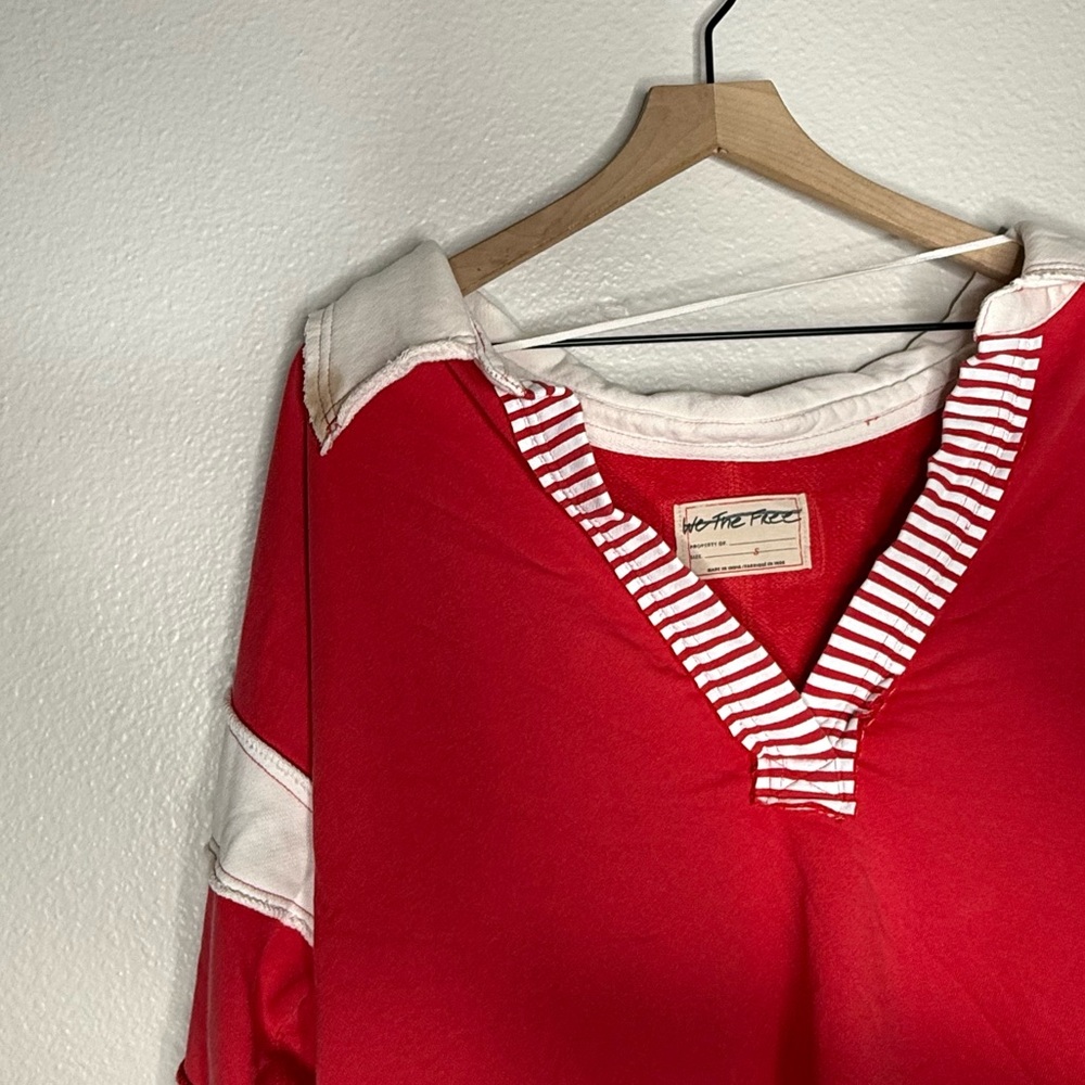 Free People Clean Prep Polo, size S, Bella Rose Combo NWOT - Picture 8 of 8